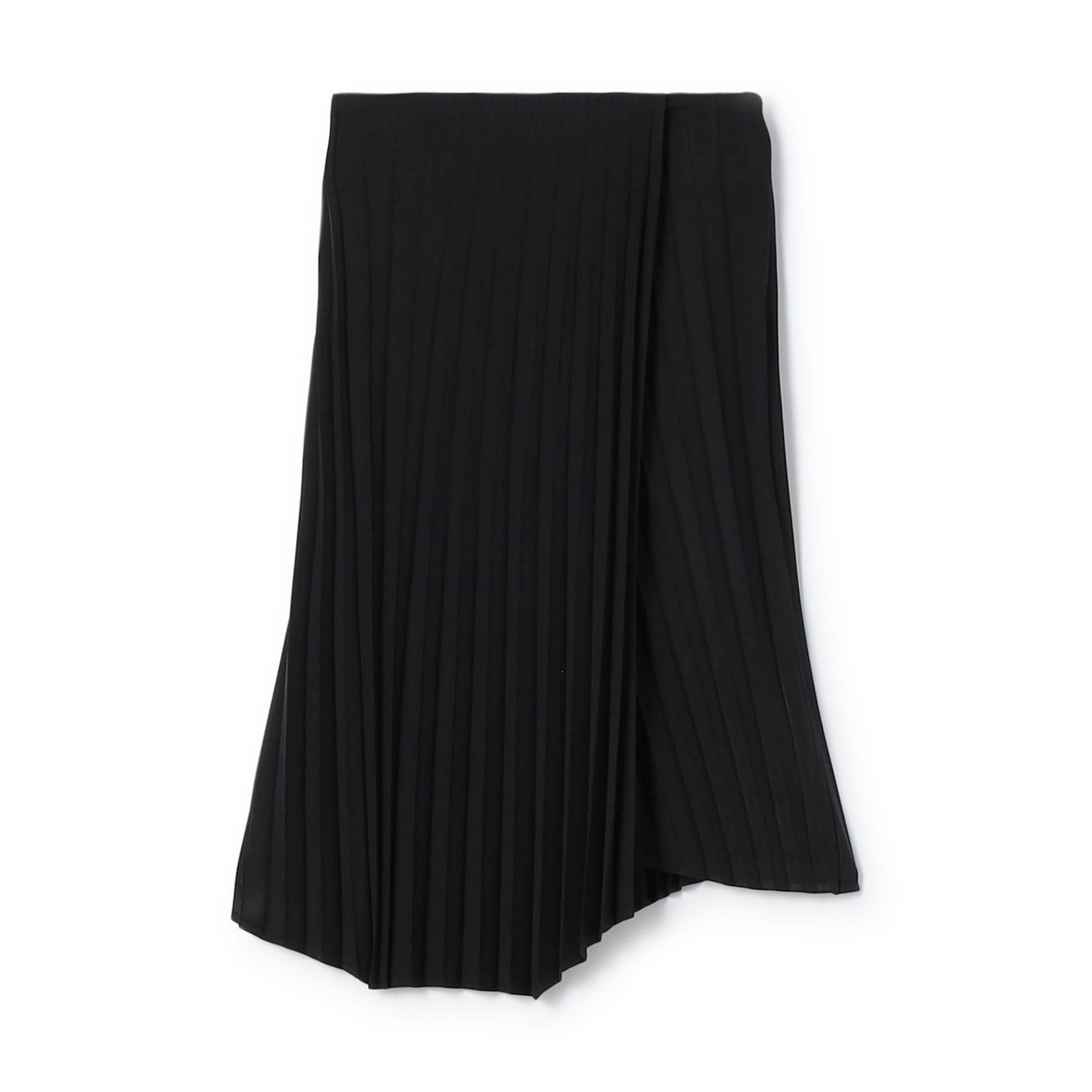 gomme ✨ ブラックサイン ツイストスカート ハイツイストギャバジン イレギュラーヘムプリーツスカート