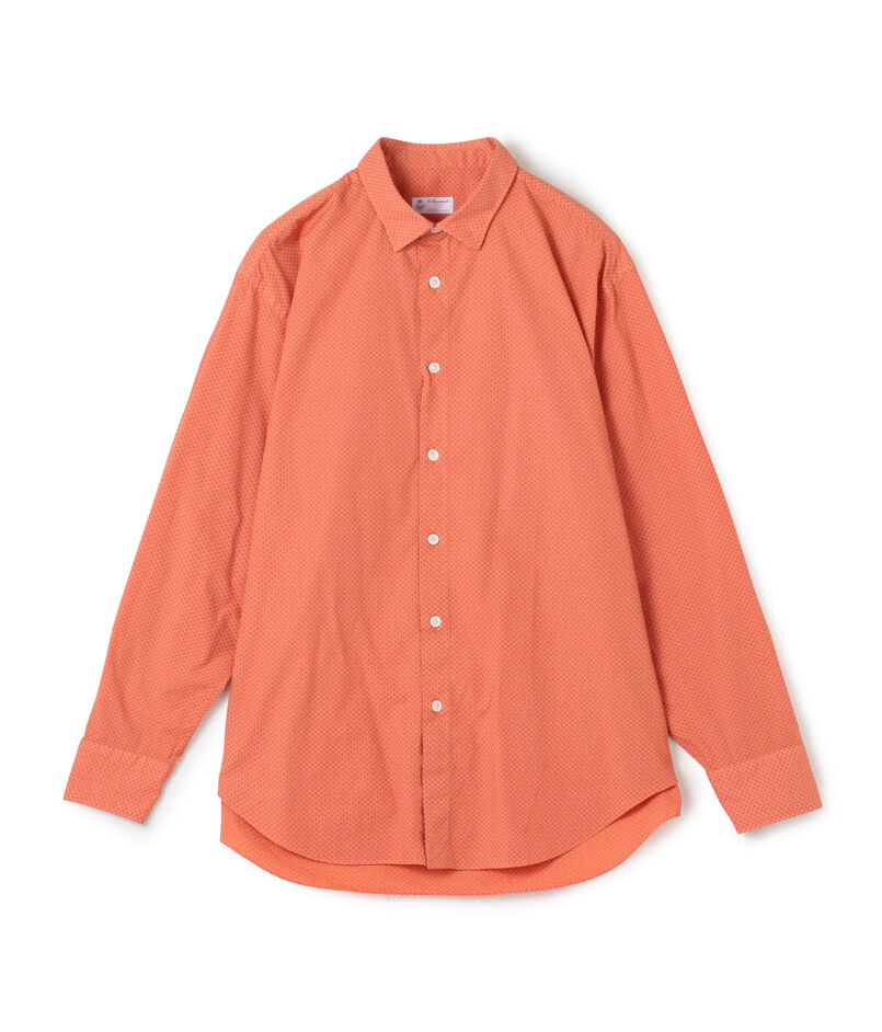 ERRICO FORMICOLA コットン レギュラーカラー ドットシャツ