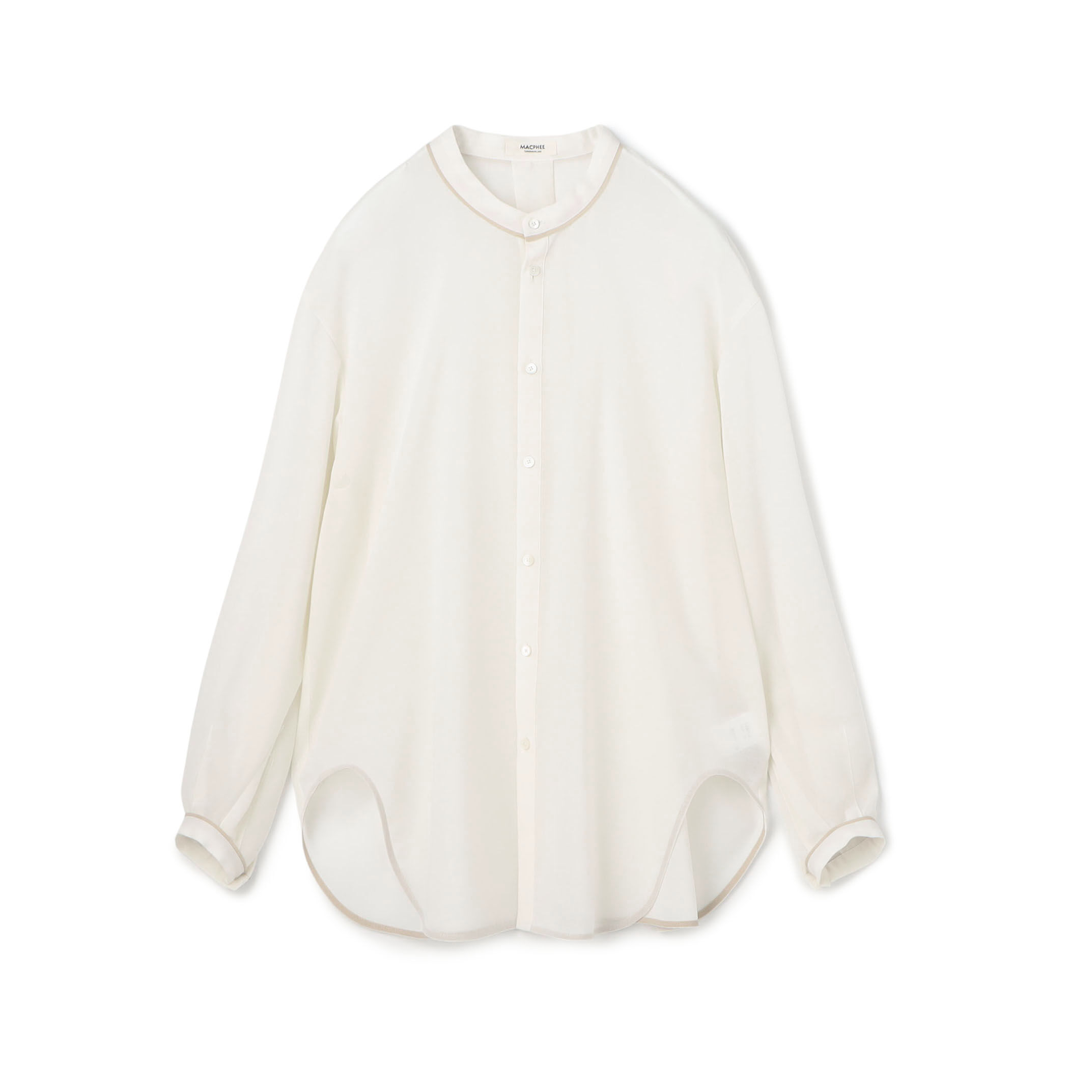 TOMORROWLAND Ballsey スムースラミー フリルカラーブラウス Ballsey