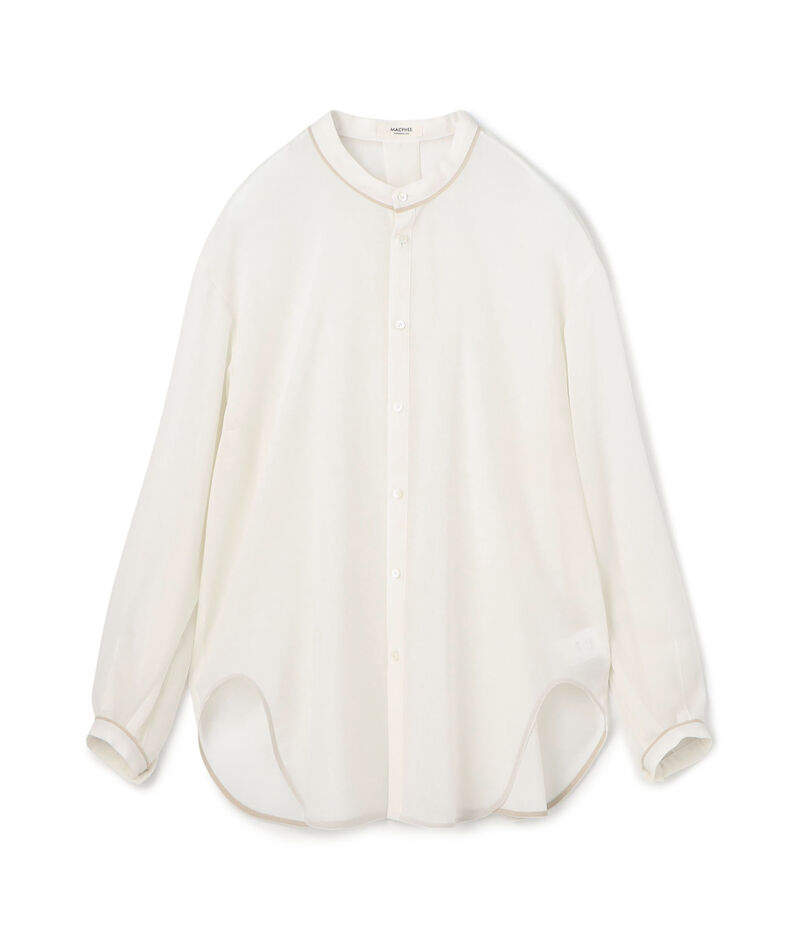 ポリエステルウールボイル チュニックブラウス