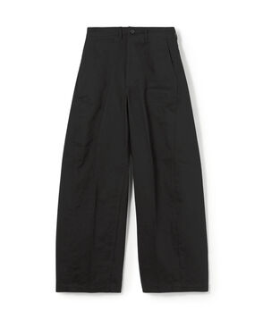HYKE バレルレッグ チノパンツ