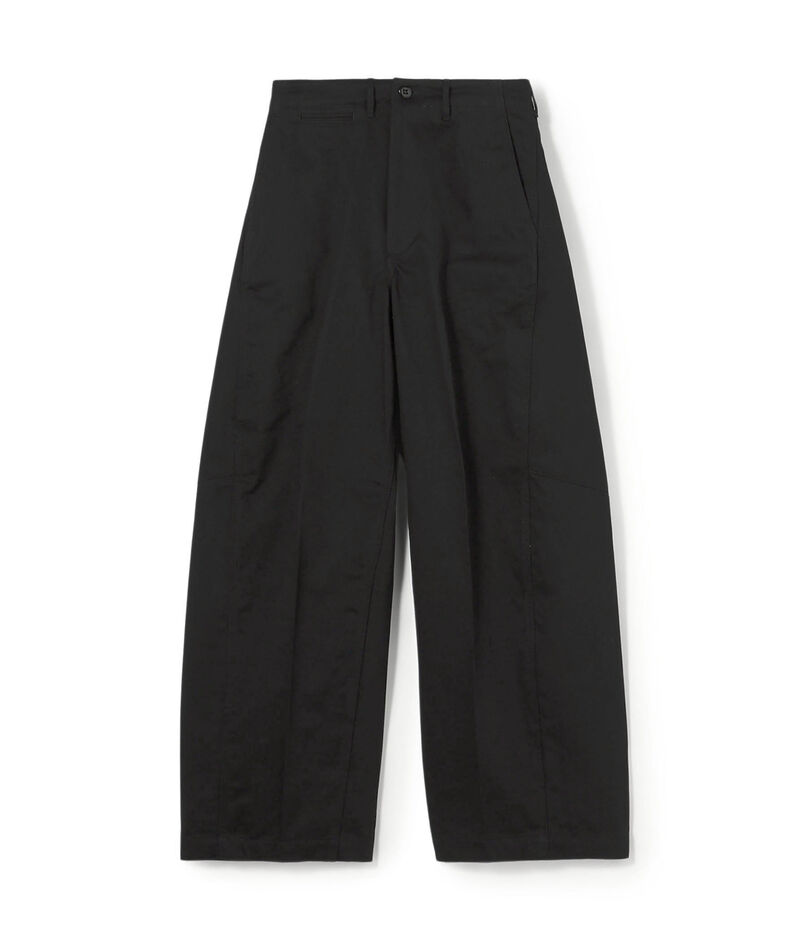 HYKE バレルレッグ チノパンツ