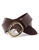 LEFIJE ROUND BUCKLE レザーベルト