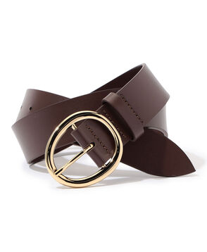 LEFIJE ROUND BUCKLE レザーベルト