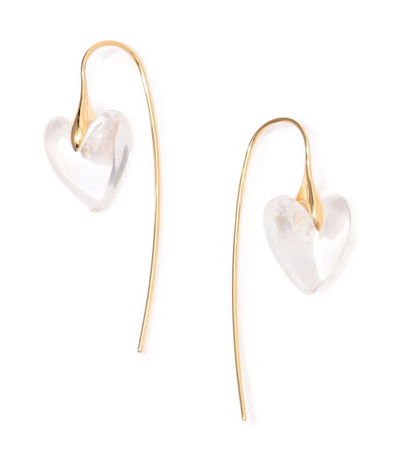 Otiumberg. Carved Quartz Heart ピアス