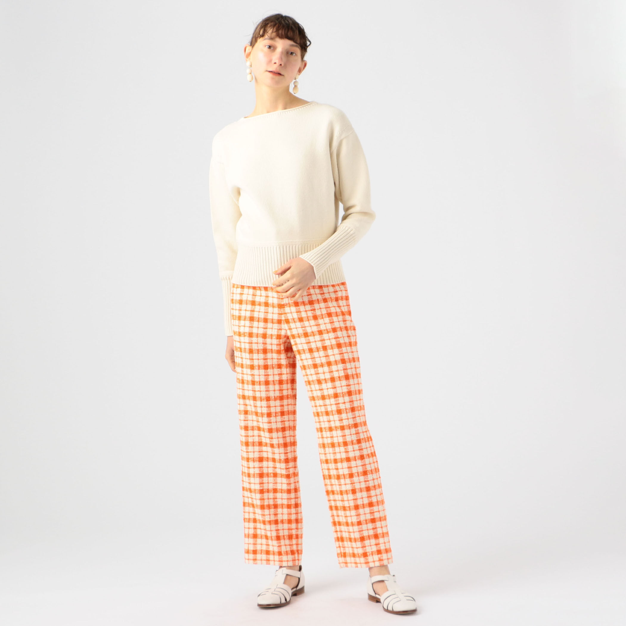 ファンシー ツイード パンツ 楽天市場】ファンシー ツイード 生地（パンツ｜ボトムス