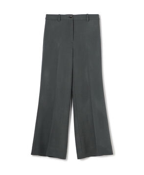 ナチュラルストレッチウール セミフレアパンツ