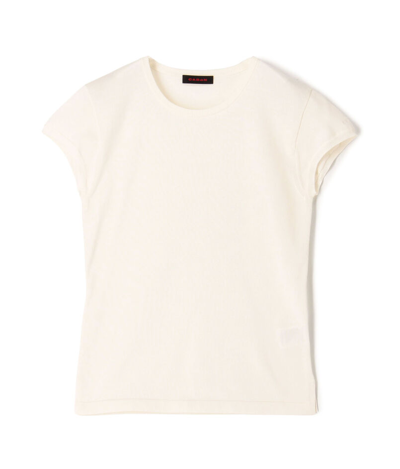 コットンポリエステル フレンチスリーブプルオーバー