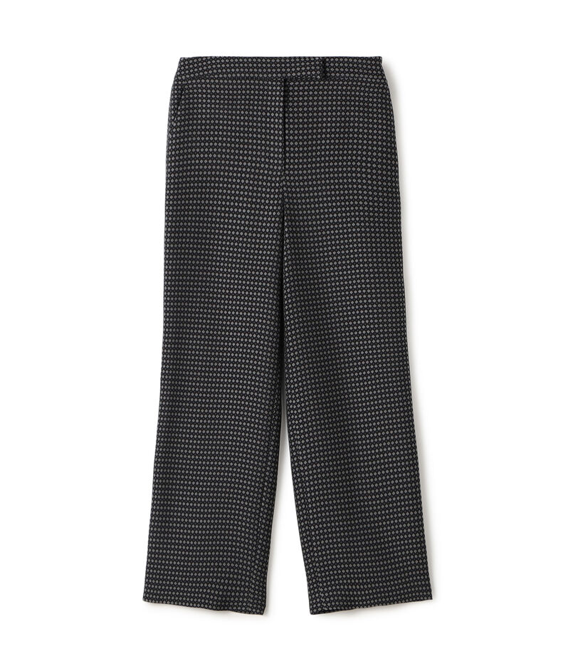 ドットジャカード セミワイドパンツ