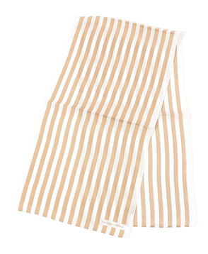 MAISON et VOYAGE 羽二重シルク ストライプ スカーフ