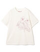 ボタニカルエンブロイダリー ハーフスリーブTシャツ