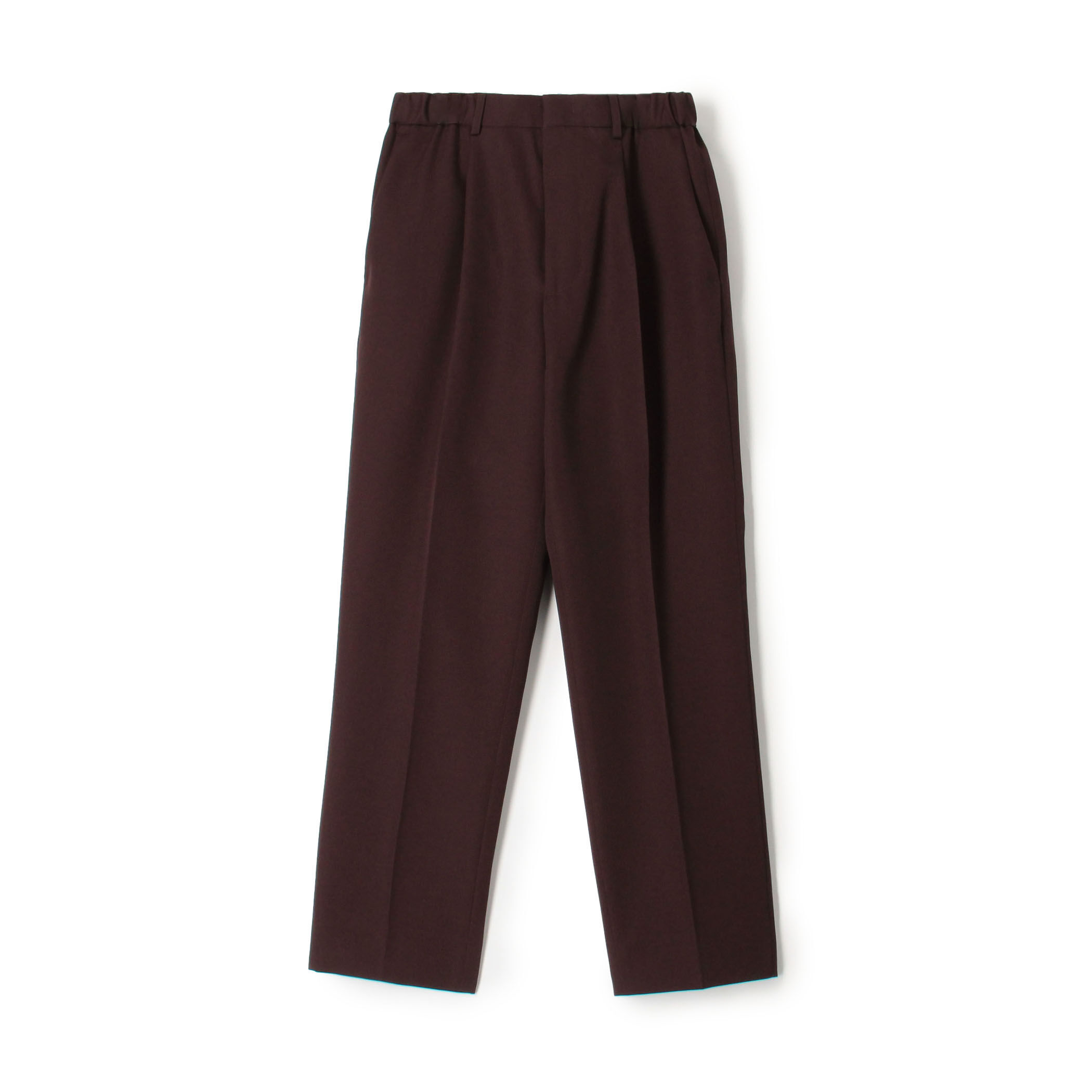 美品　19AW kolor 高密度ウールギャバ１タックパンツ ベージュ サイズ３ CABaN ウールギャバジン 1タックテーパードパンツ｜トゥモローランド