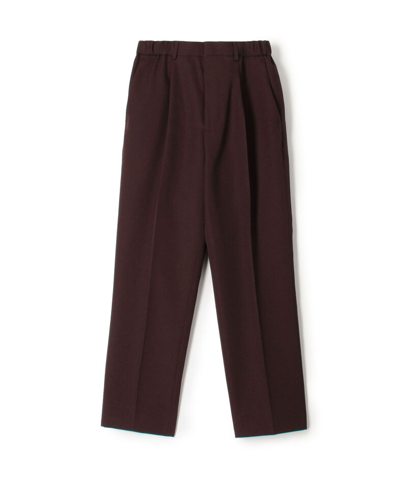 CABaN ウールギャバジン 1タックテーパードパンツ