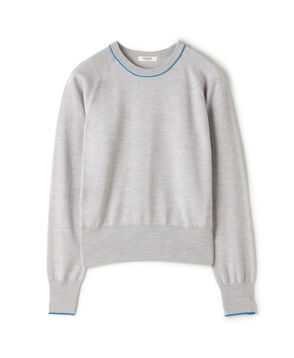 プレーンウール クルーネックプルオーバー