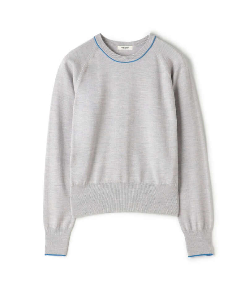 プレーンウール クルーネックプルオーバー