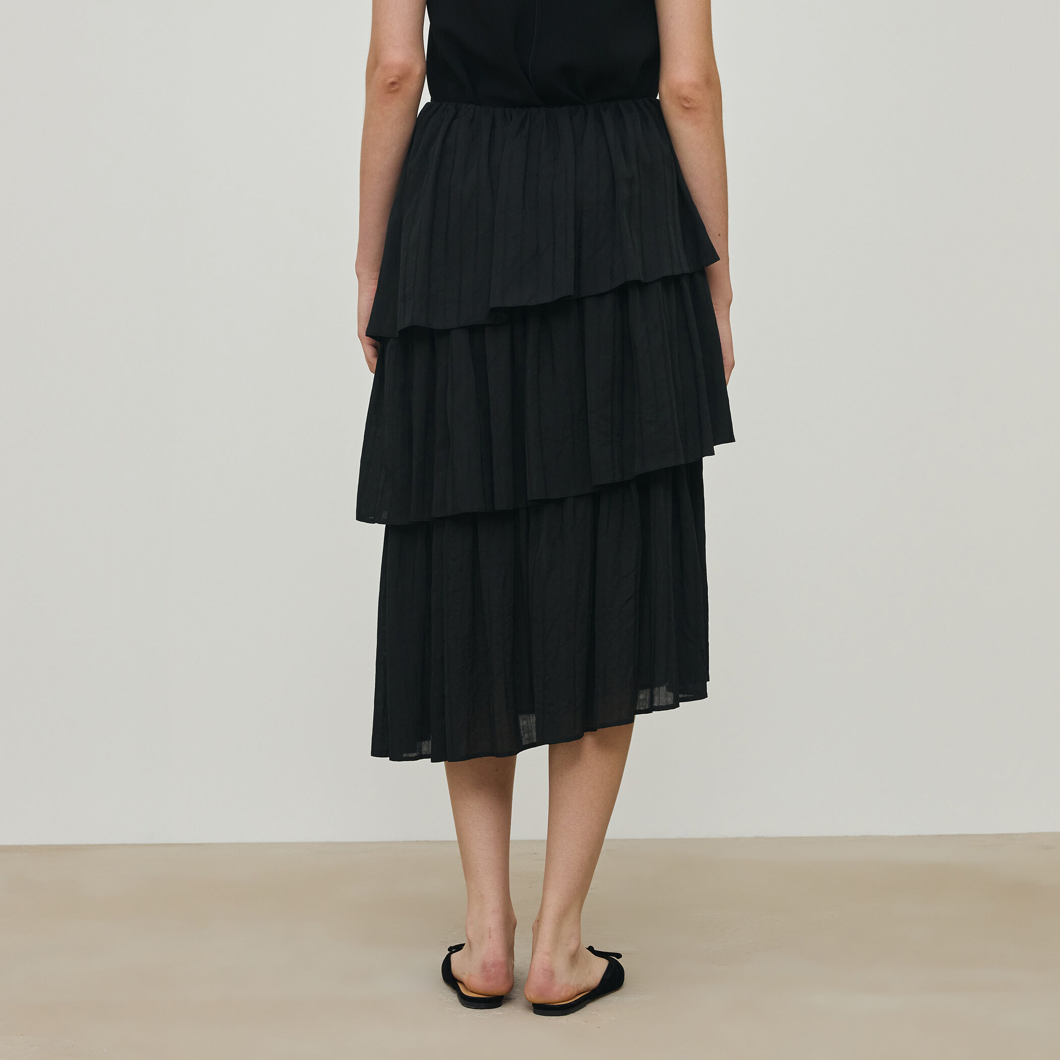 美品✨トゥモローランド 23年 モールドットジャガード スカート ブラック Ｓ 美品✨トゥモローランド 23年 モールドットジャガード スカート