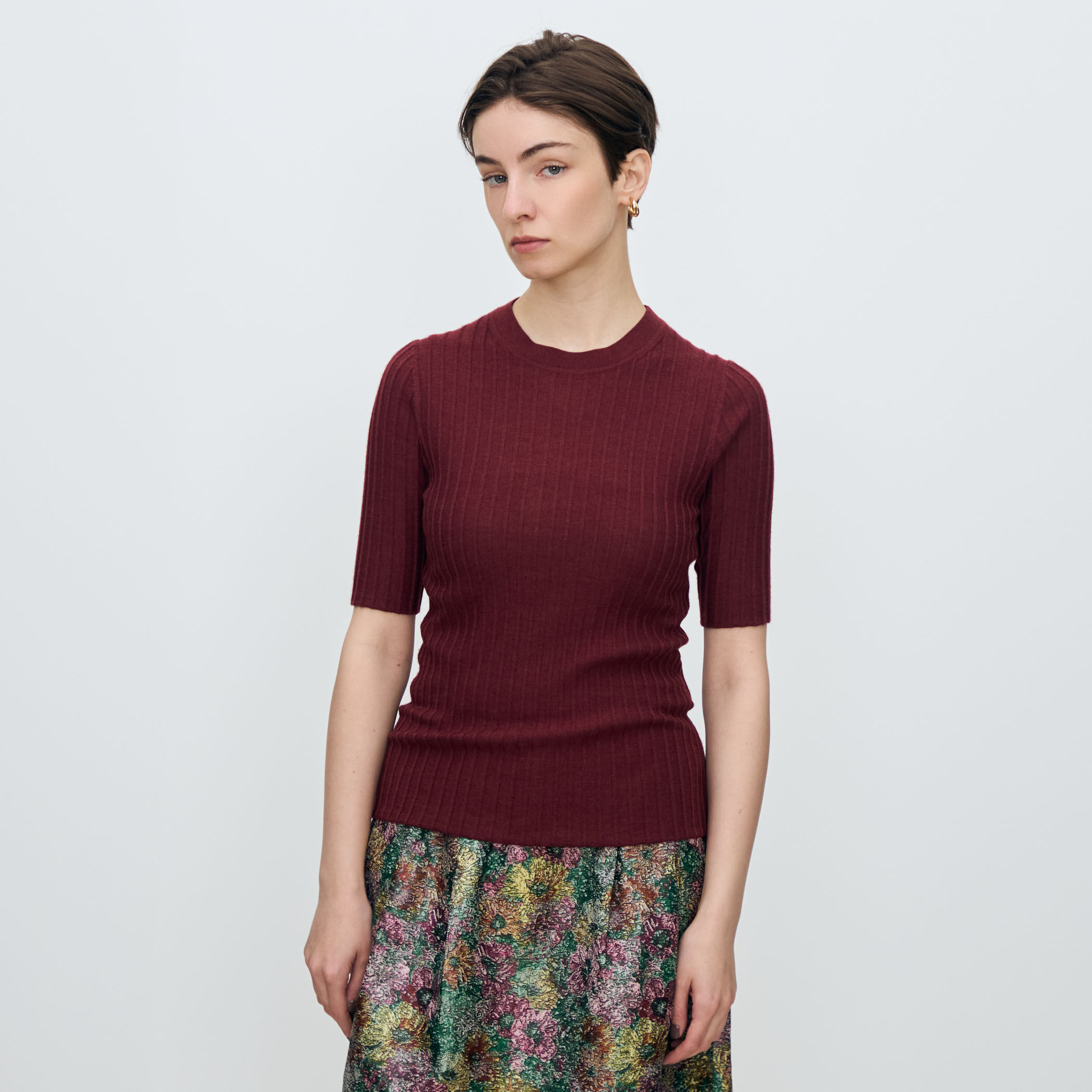 malo カシミヤシルク タートルネックニット メランジ ダークパープル 54 malo カシミヤシルク タートルネックニット メランジ ダーク