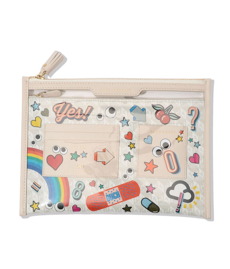 ANYA HINDMARCH SAFE DEPOSIT ポーチ