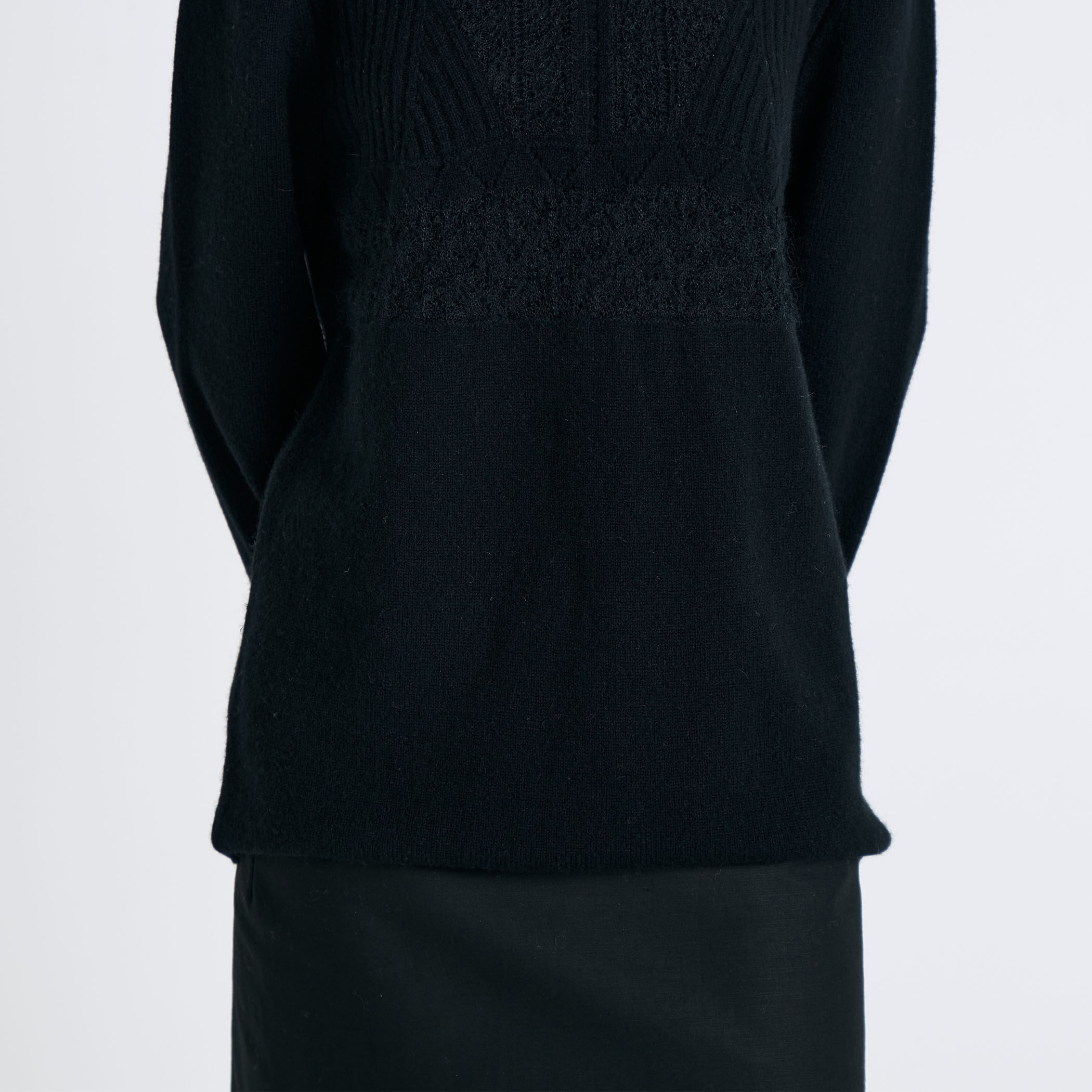 パッチワークレース クルーネックニット｜トゥモローランド 公式通販