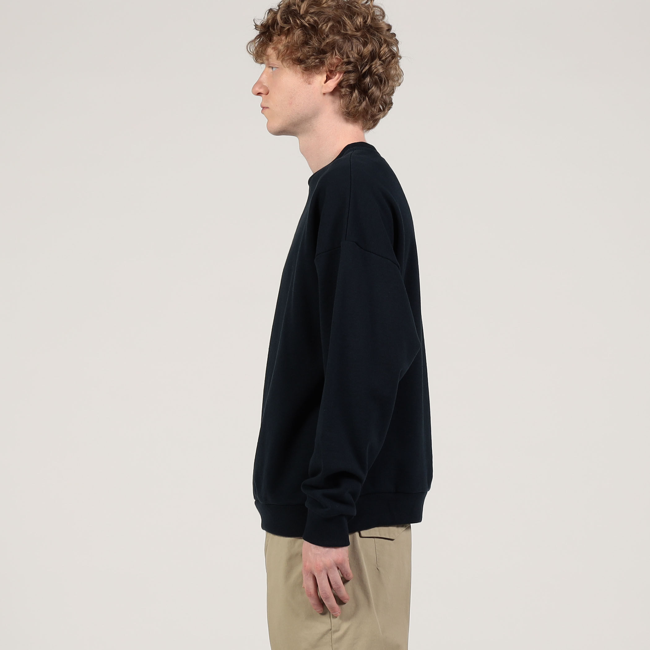 時間19時まで値下げ【美品】ドゥロワー コットン吊り裏毛クルーネックプルオーバー Drawer（ドゥロワー）＞ コットン吊り裏毛クルーネックプルオーバー（T