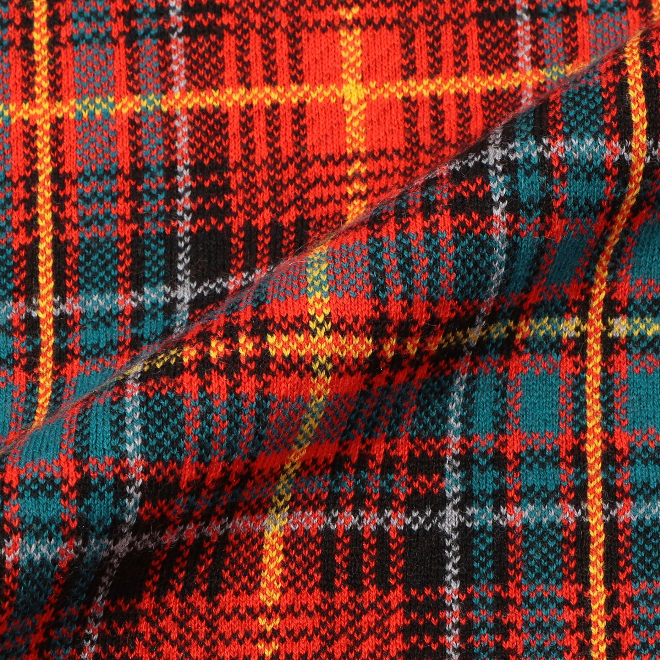 □CABaN コットンカシミヤ チェックジャカードストール