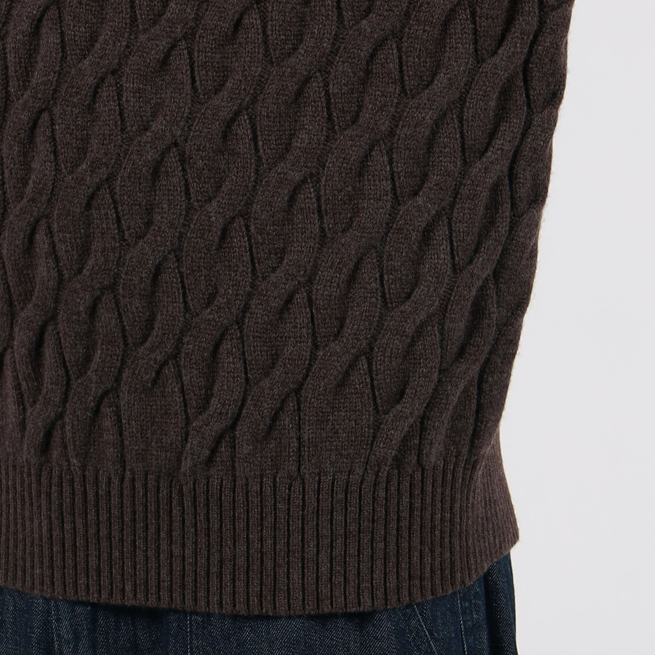 TOMORROWLAND - ほぼ新品♡トゥモローランド ウールボリュームケーブルニットプルオーバー TOMORROWLAND TRICOT スーパーファインラムウール ケーブル
