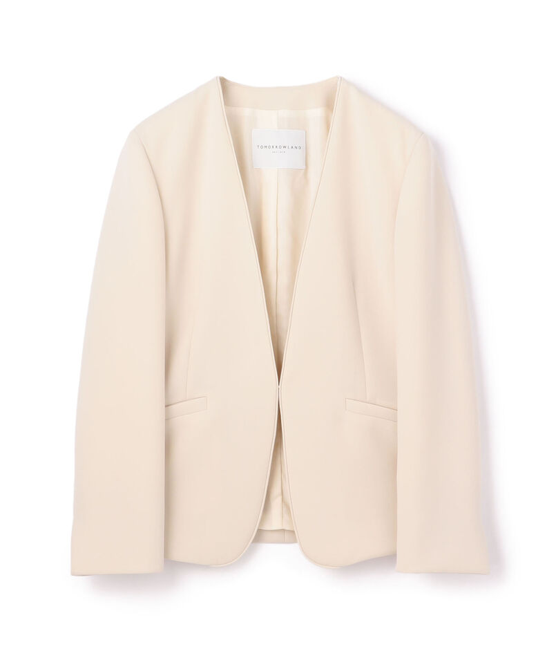 ドライダブルクロス ノーカラージャケット