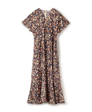 フィールドフラワープリント カシュクールワンピース