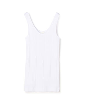 コットンランダムリブ タンクトップ