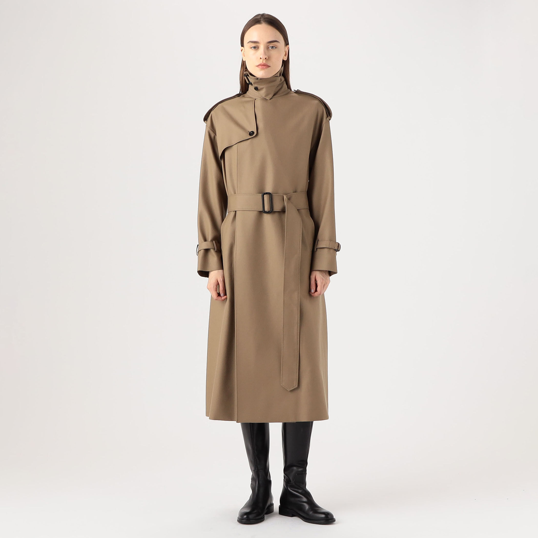 HYKE FLANNEL TRENCH COAT｜トゥモローランド 公式通販