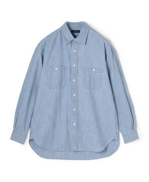 ■コットンダンガリー ダブルポケットシャツ