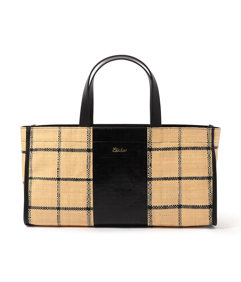 Ele`Sac CHECK WIDE TOTE バッグ