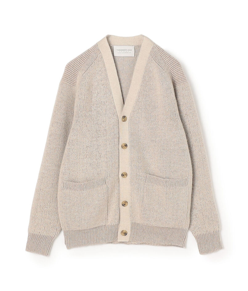 【WEB先行予約】TOMORROWLAND tricot アルパカ 片畦 Vネックカーディガン