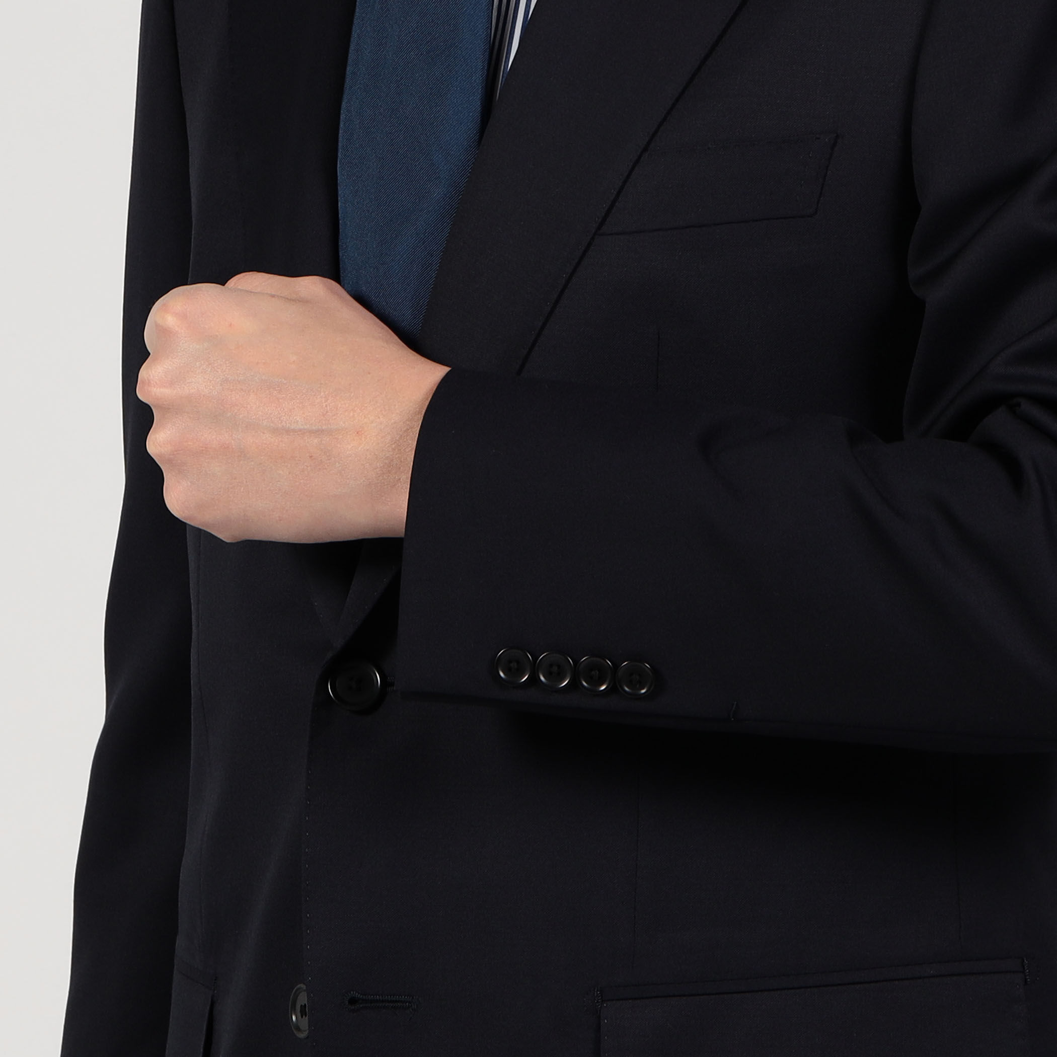ウールツイル シングルブレステッド2Bジャケット HORIZON TWILL E