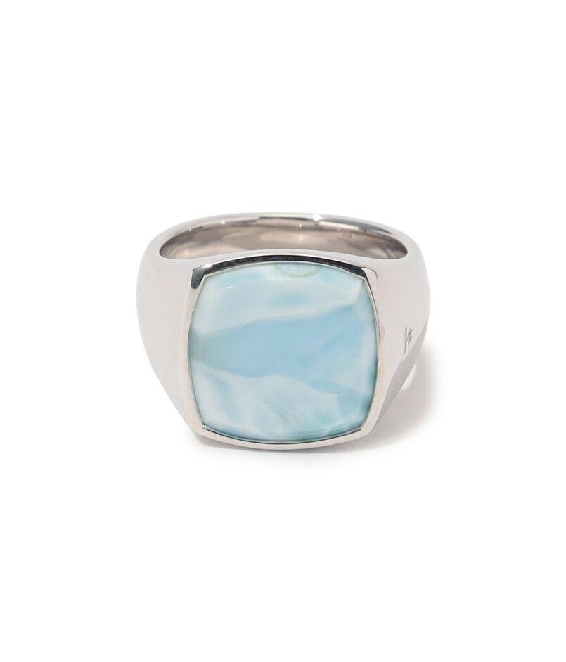 【別注】TOM WOOD Cushion Ice Blue リング