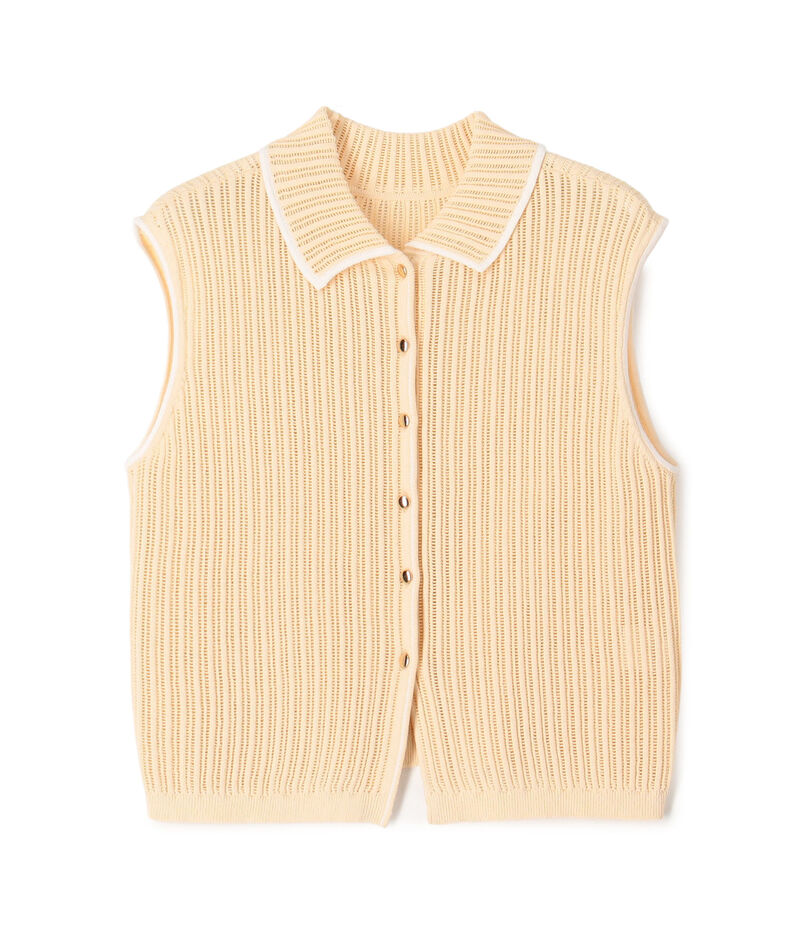 ニードルアウトリブ 2-wayプルオーバー