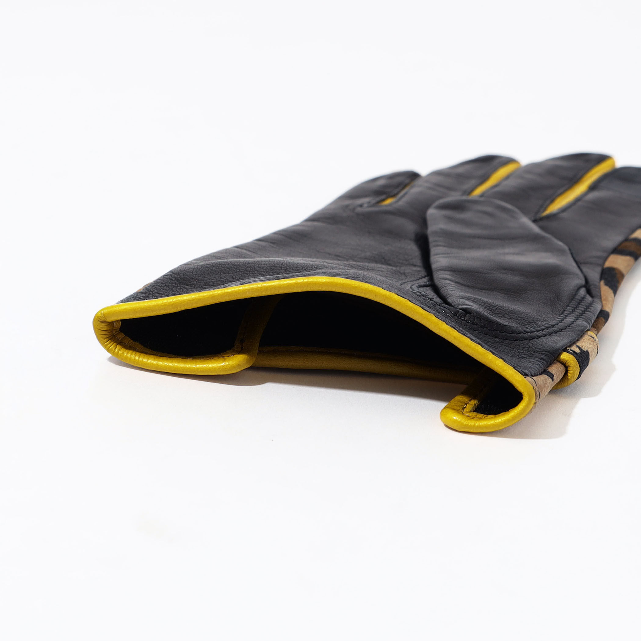 MAISON FABRE AUTO PANTH レオパード レザーグローブ