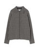 JIL SANDER ポリエステルウール ジップアップシャツ