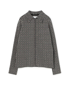 JIL SANDER ポリエステルウール ジップアップシャツ
