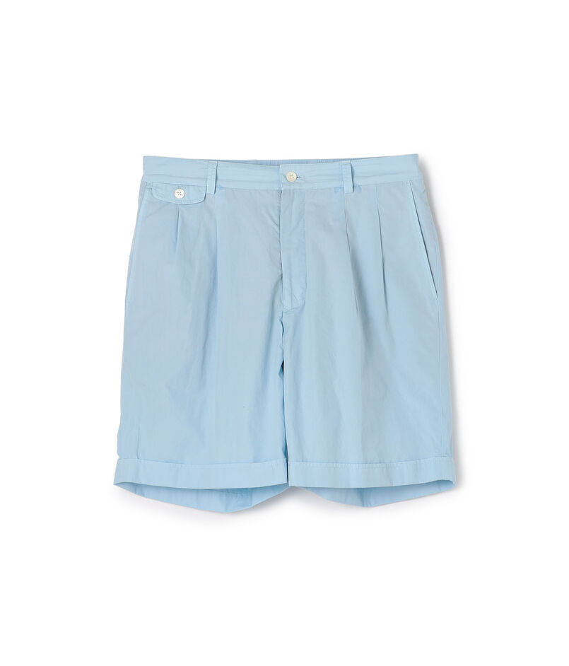 120/2コットンタイプライター 2プリーツショーツ