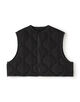 HYKE QUILTED CROPPED VEST