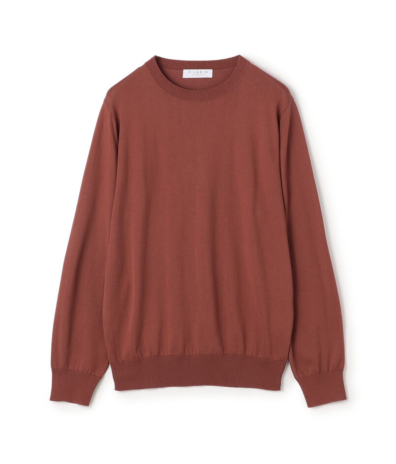 ギザコットン クルーネックニット