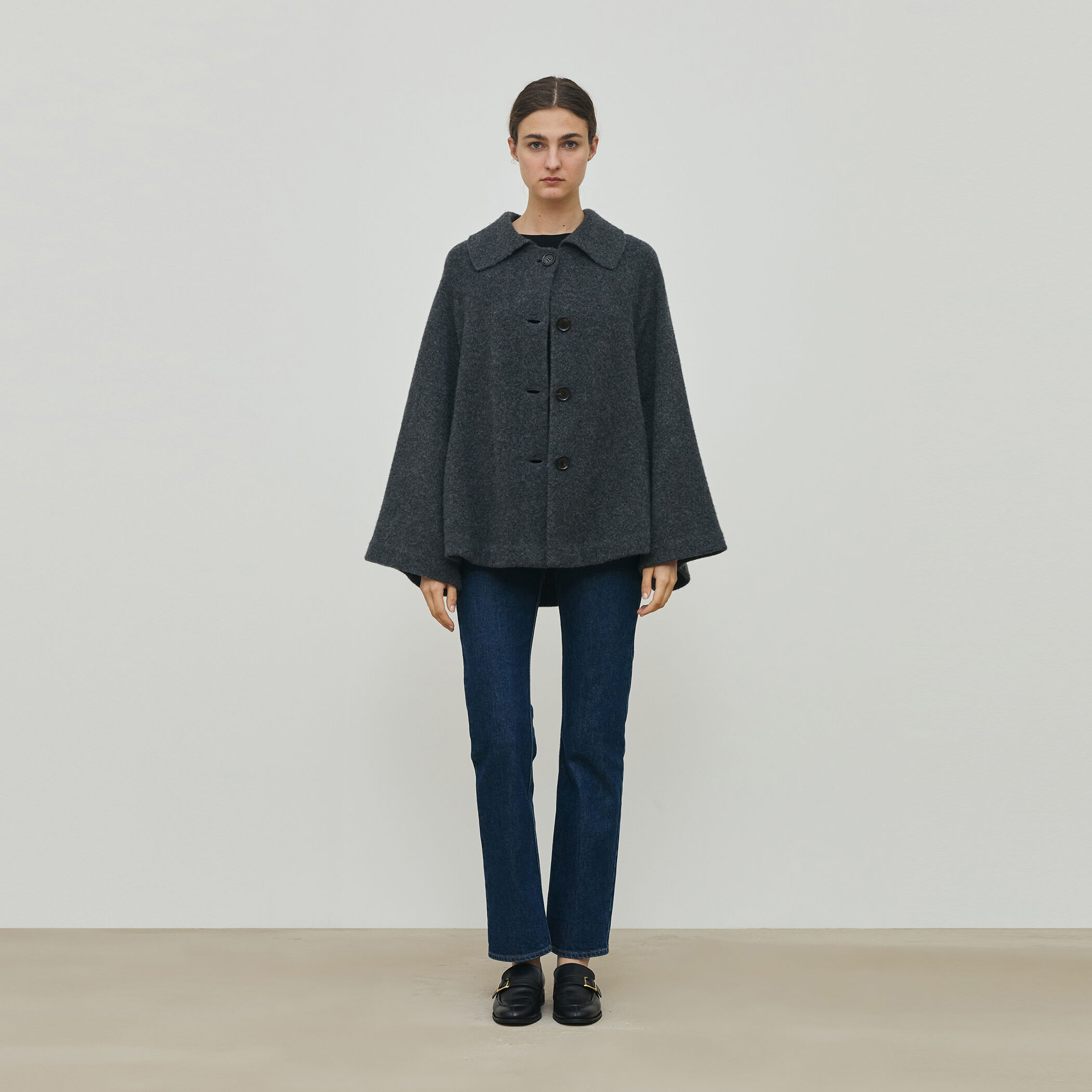 ライトウールニット ステンカラーコート｜トゥモローランド 公式通販