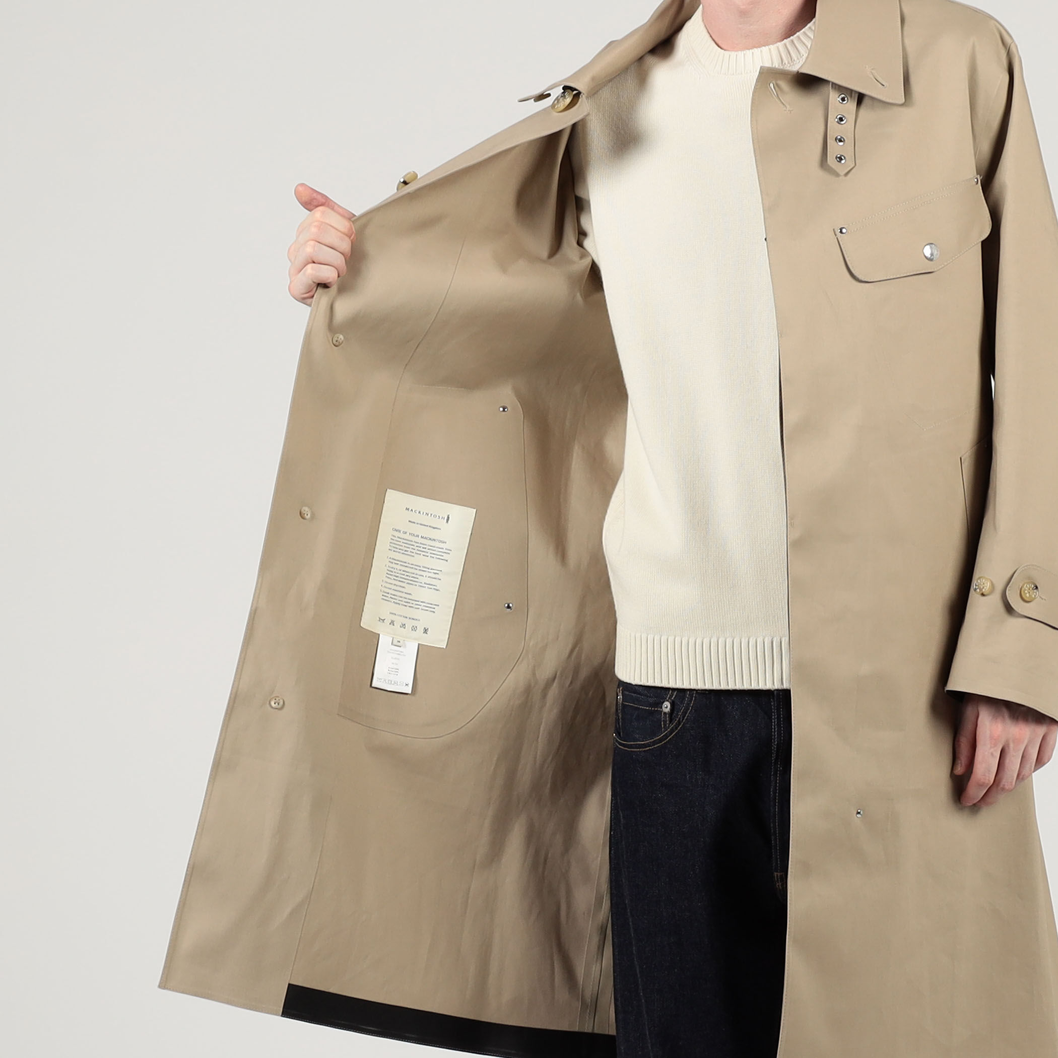 MACKINTOSH GILSTON ゴム引き バイカーズコート｜トゥモローランド