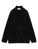 ウールケーブルニット ダブルブレスト4Bジャケット