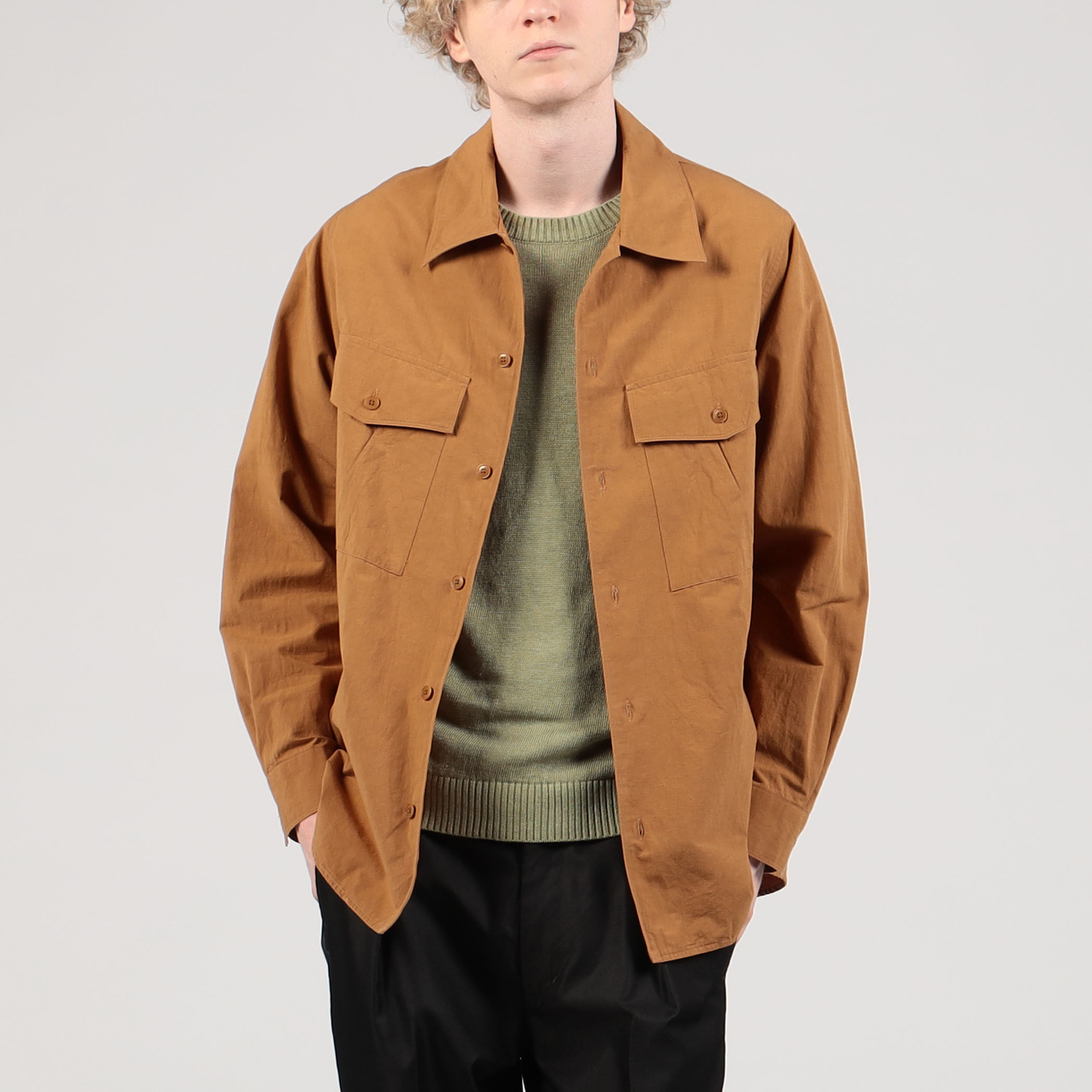 MACPHEE - 美品 マカフィー オーバーサイズ シャツ コットン リネン ポケット タック 黒の通販 by さぁshop｜マカフィーならラクマ