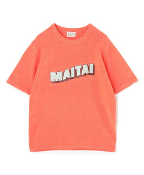 Mai Tai コットンシェニール プリントニットTシャツ