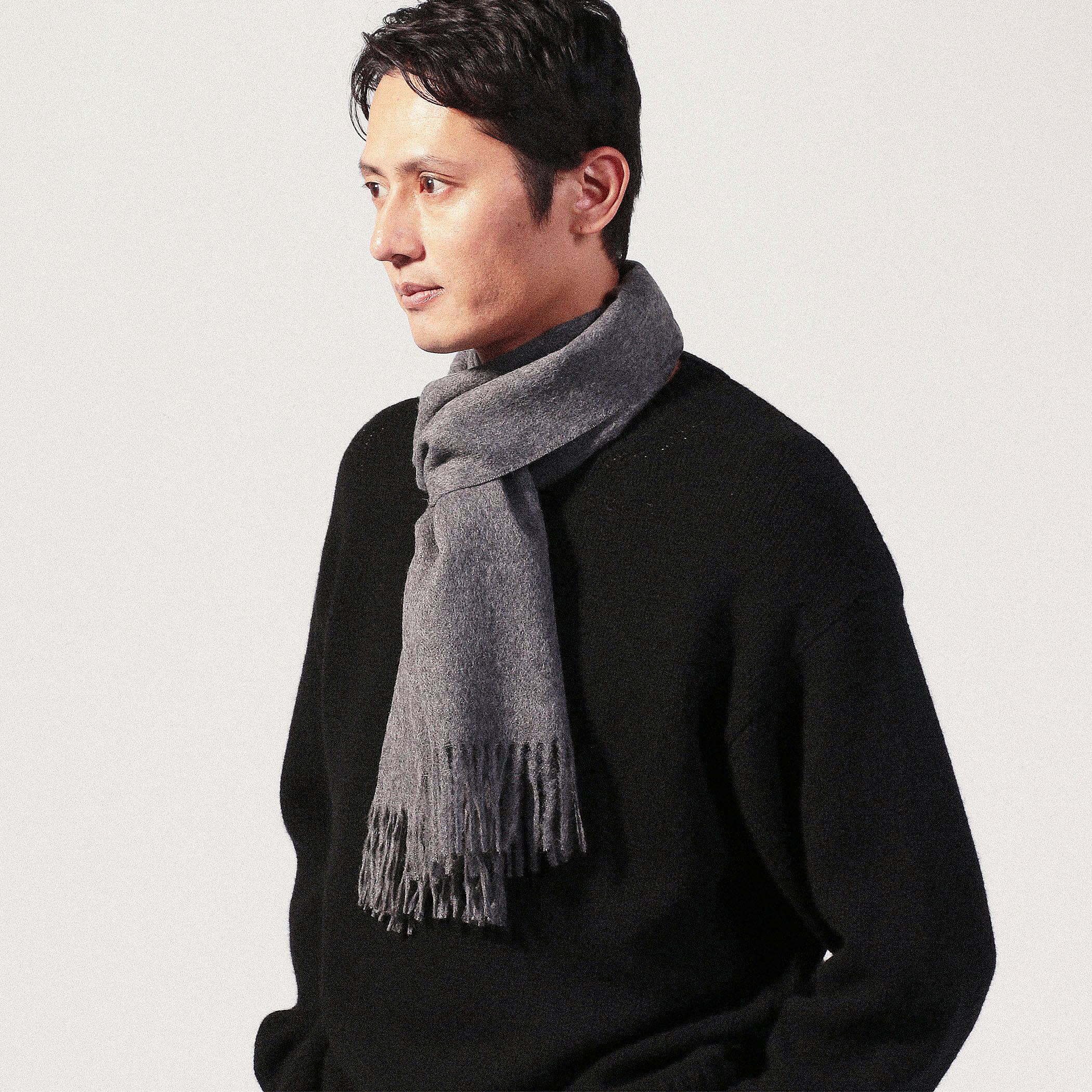 THE INOUE BROTHERS Brushed Scarf アルパカ マフラー 