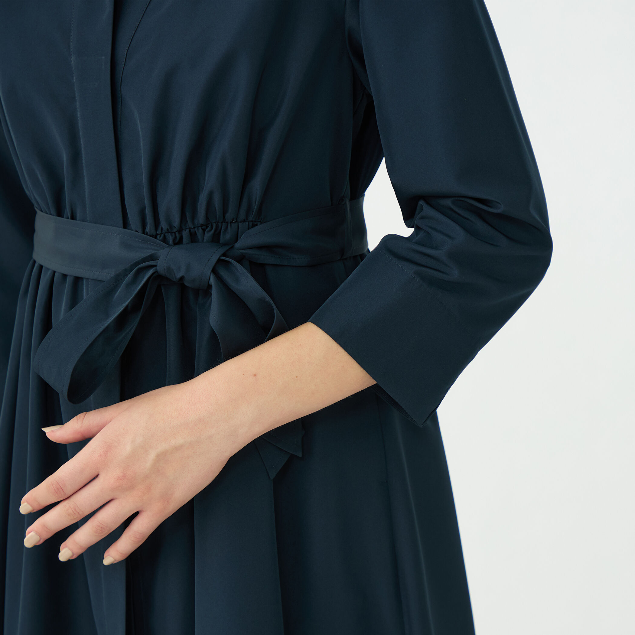 プリーツコンビ シャツワンピース｜トゥモローランド 公式通販