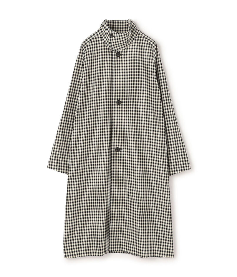 CABaN コットン ギンガムチェック スタンドカラーコート CABaN コットン ギンガムチェック スタンドカラーコート